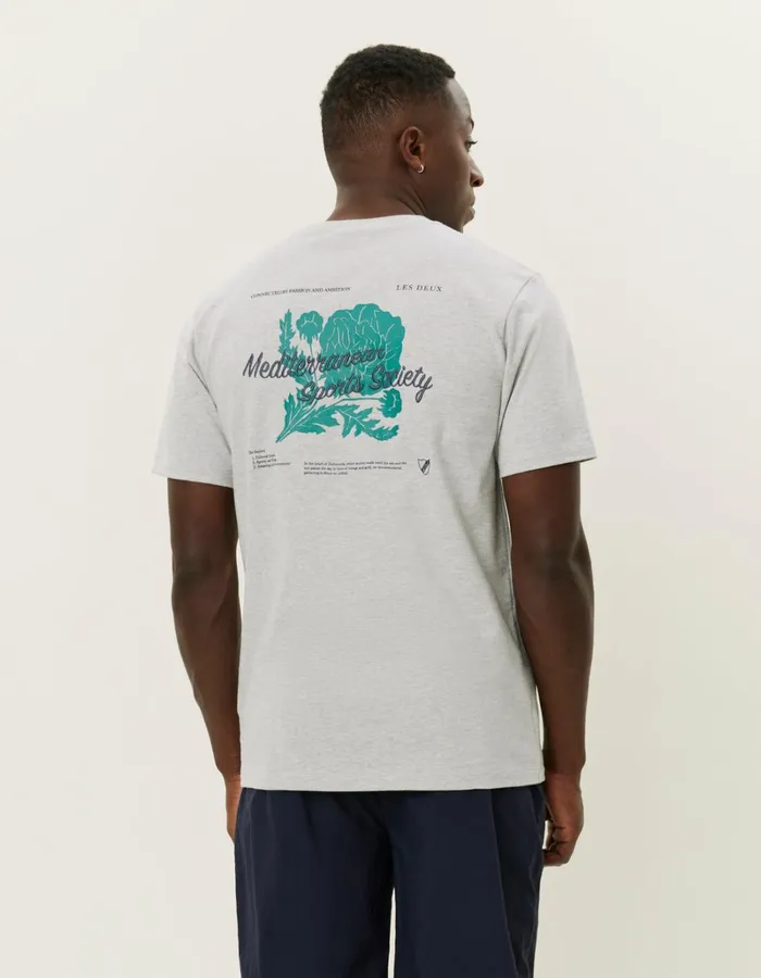 Men Les Deux Tshirts Mediterranean TShirt 8211 Snow Melange