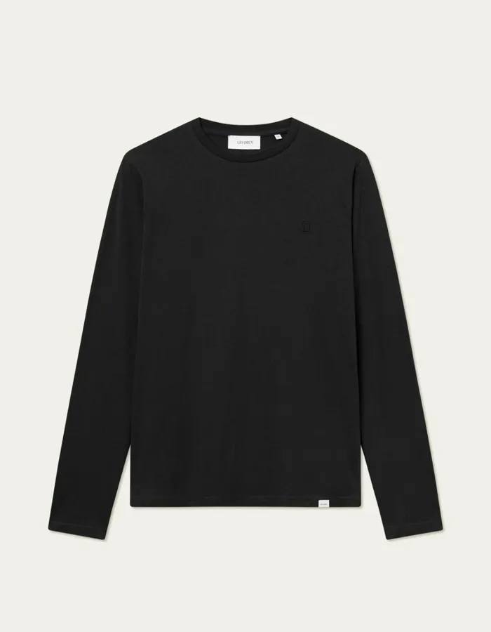 Men Les Deux Tshirts Norregaard LS TShirt Tonal 8211 BlackBlack