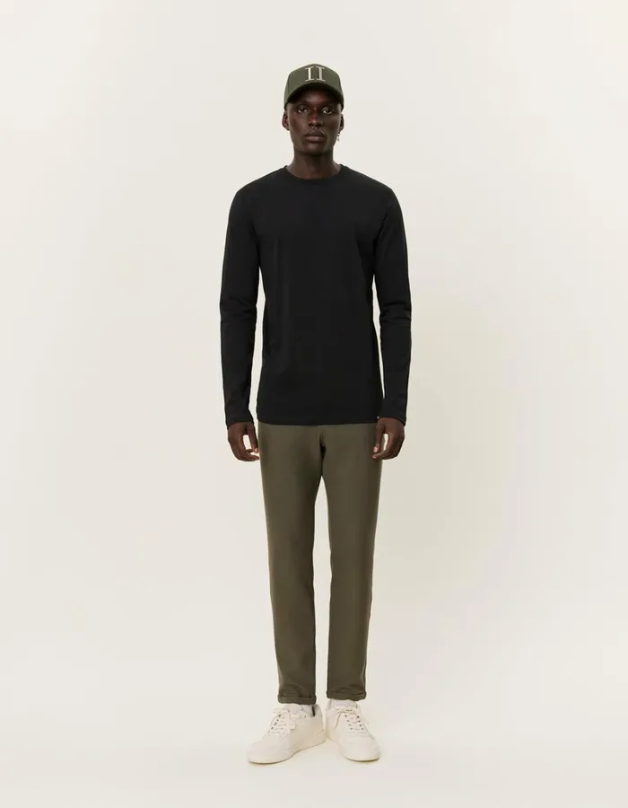 Men Les Deux Tshirts Norregaard LS TShirt Tonal 8211 BlackBlack