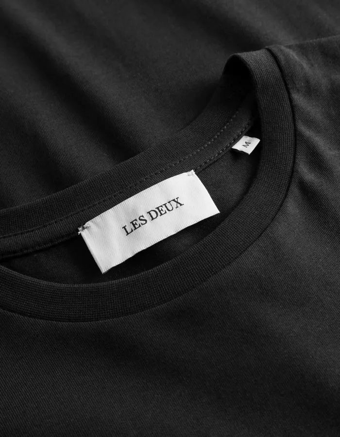 Men Les Deux Tshirts Norregaard LS TShirt Tonal 8211 BlackBlack