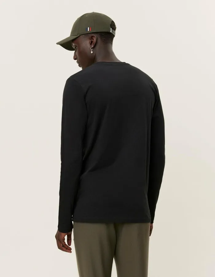 Men Les Deux Tshirts Norregaard LS TShirt Tonal 8211 BlackBlack