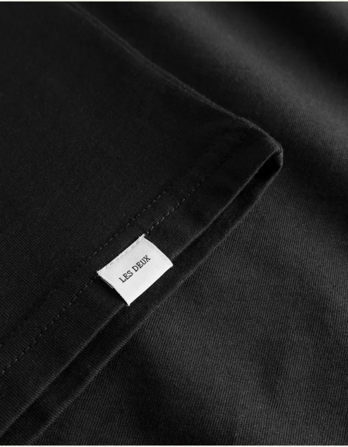 Men Les Deux Tshirts Norregaard LS TShirt Tonal 8211 BlackBlack