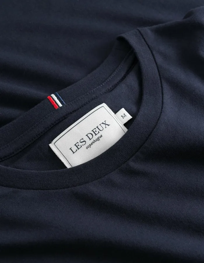 Men Les Deux Tshirts Norregaard TShirt 8211 Dark Navy