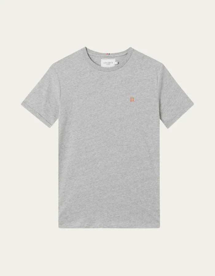 Men Les Deux Tshirts Norregaard TShirt 8211 Grey Melange