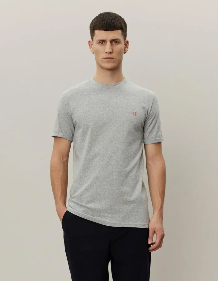 Men Les Deux Tshirts Norregaard TShirt 8211 Grey Melange