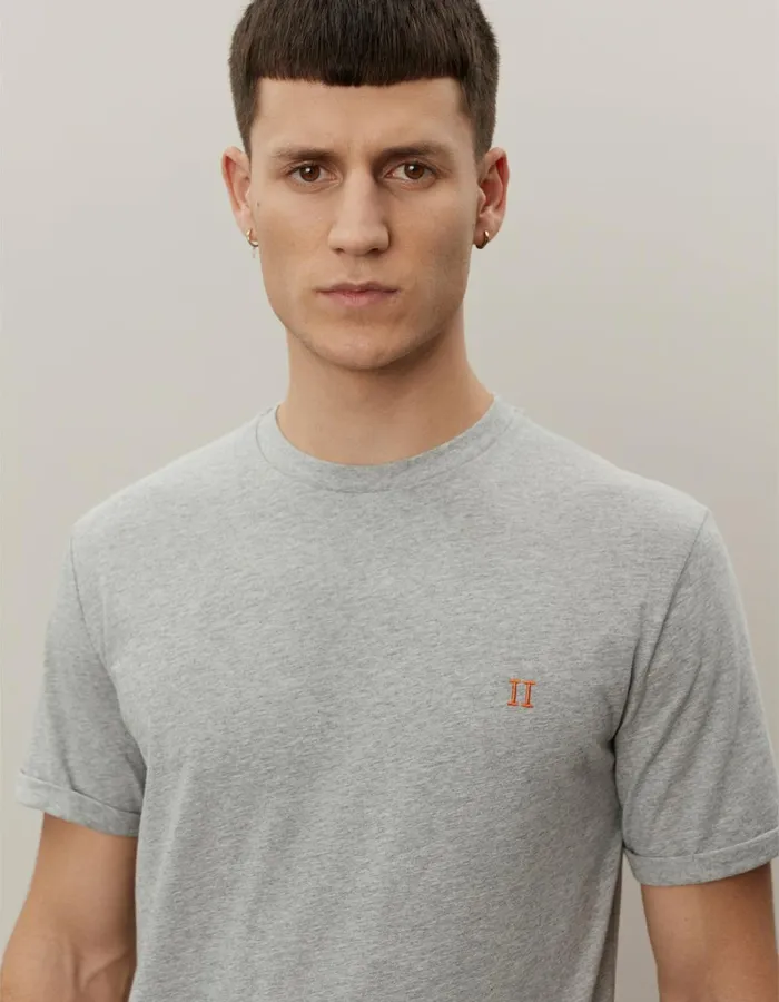 Men Les Deux Tshirts Norregaard TShirt 8211 Grey Melange
