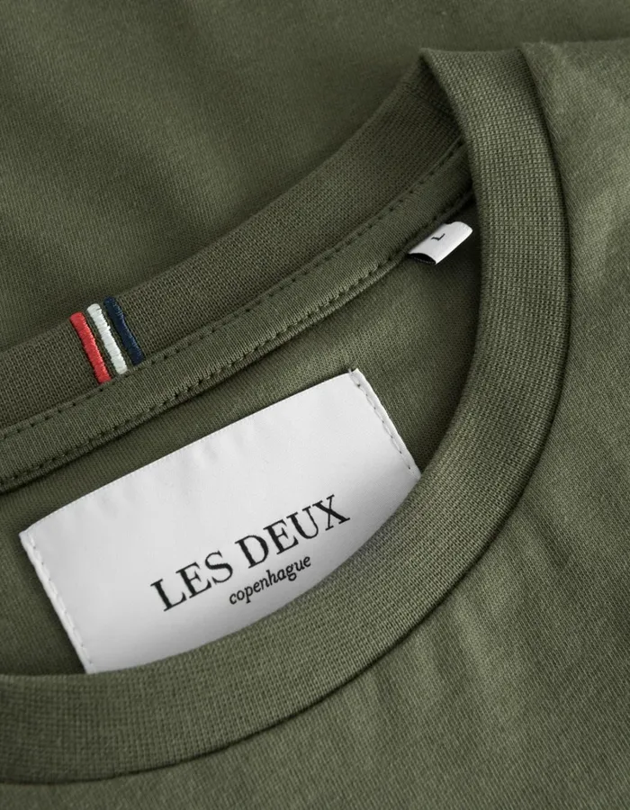 Men Les Deux Tshirts Norregaard TShirt 8211 Olive NightOrange