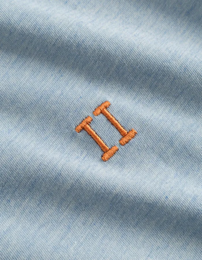 Men Les Deux Tshirts Norregaard TShirt 8211 Seasonal 8211 Bel Air Blue MelangeOrange