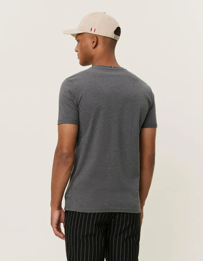 Men Les Deux Tshirts Norregaard TShirt 8211 Seasonal 8211 Charcoal MelangeOrange