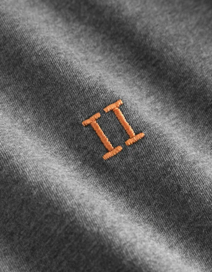 Men Les Deux Tshirts Norregaard TShirt 8211 Seasonal 8211 Charcoal MelangeOrange