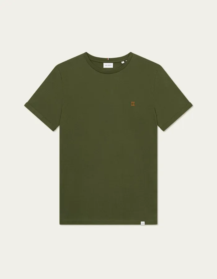 Men Les Deux Tshirts Norregaard TShirt 8211 Seasonal 8211 Chive GreenOrange