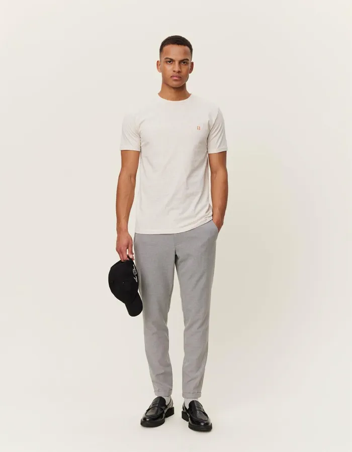 Men Les Deux Tshirts Norregaard TShirt 8211 Seasonal 8211 Ivory MelangeOrange
