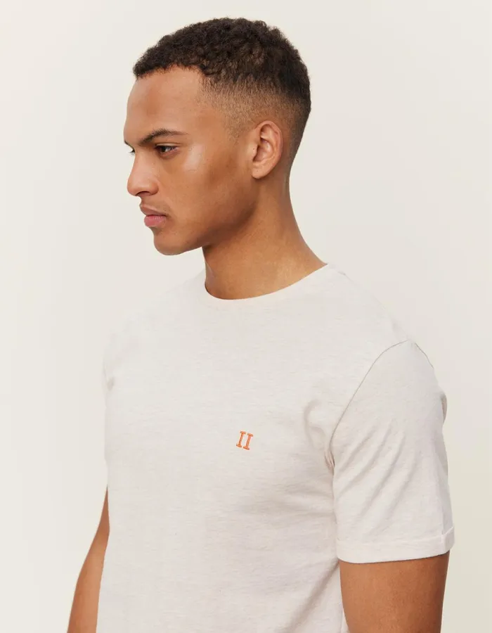 Men Les Deux Tshirts Norregaard TShirt 8211 Seasonal 8211 Ivory MelangeOrange
