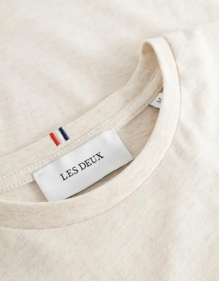 Men Les Deux Tshirts Norregaard TShirt 8211 Seasonal 8211 Ivory MelangeOrange