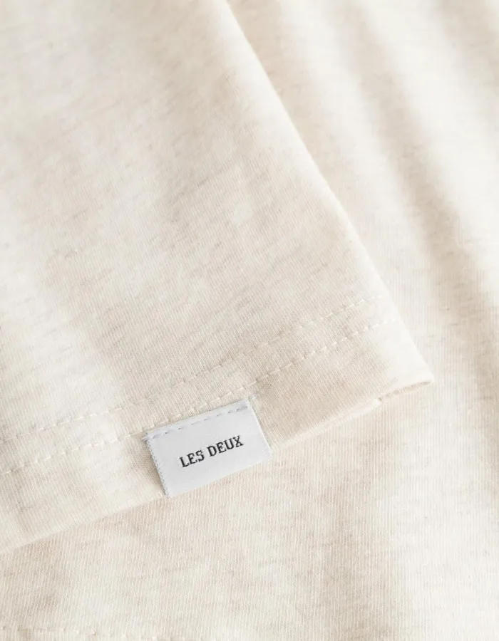 Men Les Deux Tshirts Norregaard TShirt 8211 Seasonal 8211 Ivory MelangeOrange