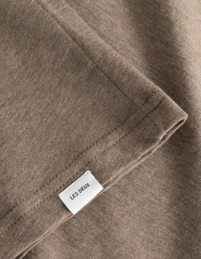 Men Les Deux Tshirts Norregaard TShirt 8211 Seasonal 8211 Mountain Grey MelangeOrange