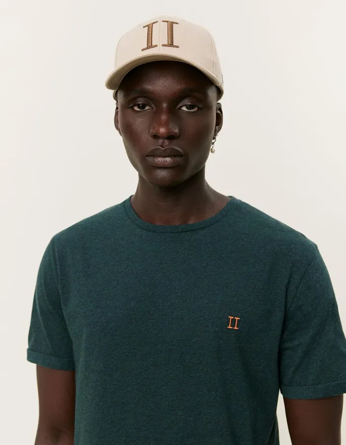 Men Les Deux Tshirts Norregaard TShirt 8211 Seasonal 8211 Pine Green MelangeOrange