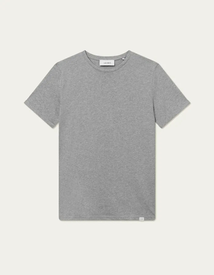Men Les Deux Tshirts Norregaard Tonal TShirt 8211 Grey Melange