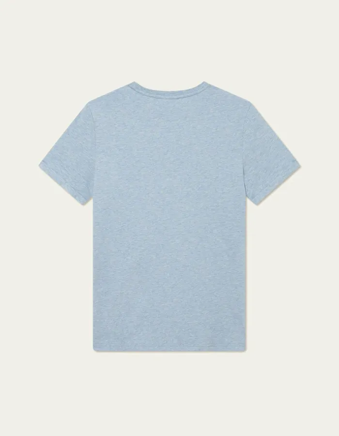 Men Les Deux Tshirts Norregaard Tonal TShirt 8211 Xenon Blue Melange