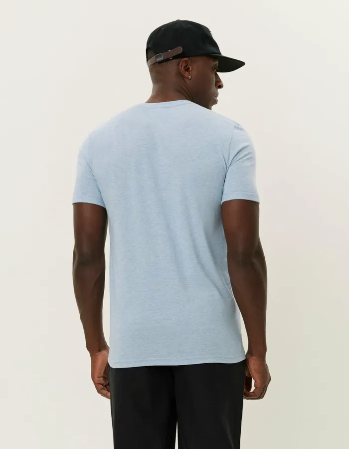 Men Les Deux Tshirts Norregaard Tonal TShirt 8211 Xenon Blue Melange