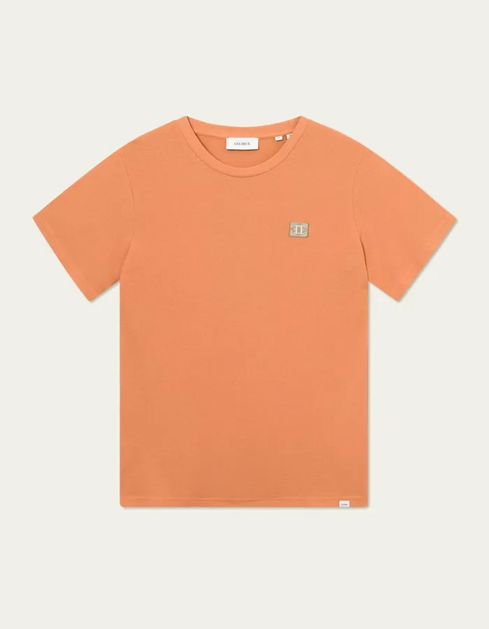 Men Les Deux Tshirts Piece Pique TShirt 8211 Baked PapayaDark Sand