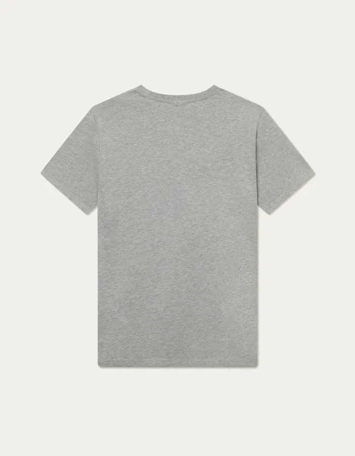 Men Les Deux Tshirts Piece TShirt 8211 Light Grey MelangeChive Green