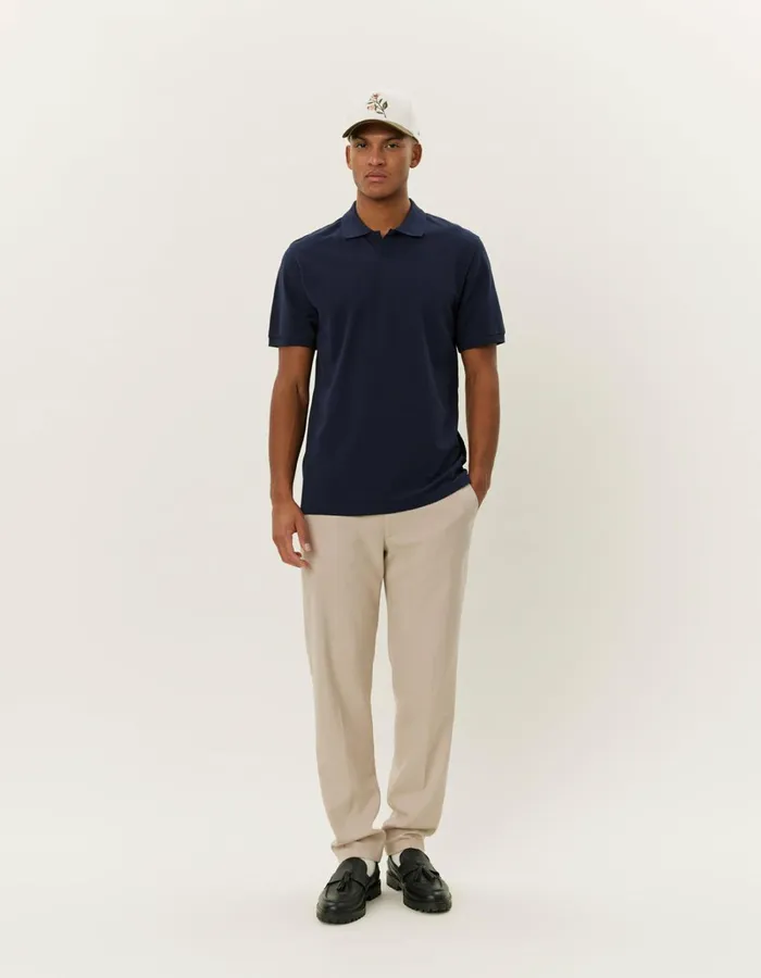 Men Les Deux Tshirts Piqu Polo 20 8211 Dark Navy