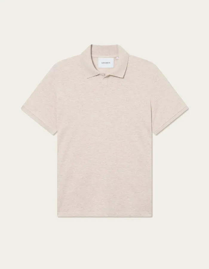 Men Les Deux Tshirts Piqu Polo 20 8211 Light Sand Melange