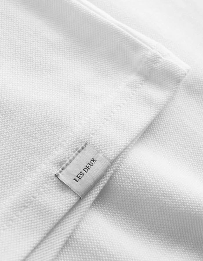 Men Les Deux Tshirts Pique TShirt 8211 White