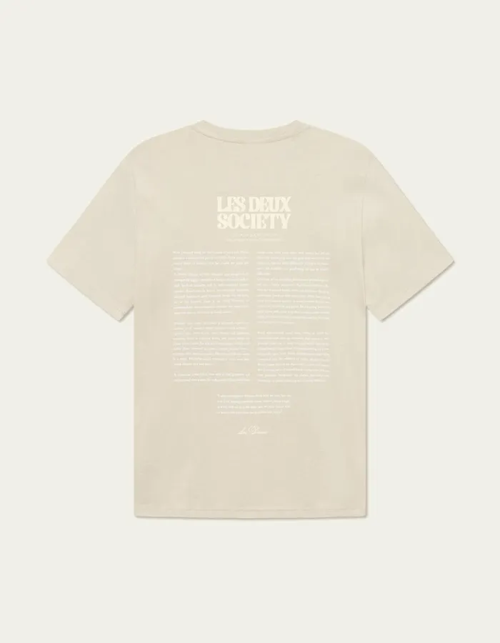 Men Les Deux Tshirts Society TShirt 8211 Light SandSummer Melon