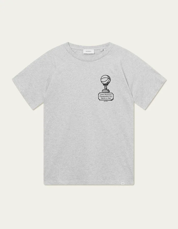 Men Les Deux Tshirts Tournament TShirt 8211 Snow MelangeBlack