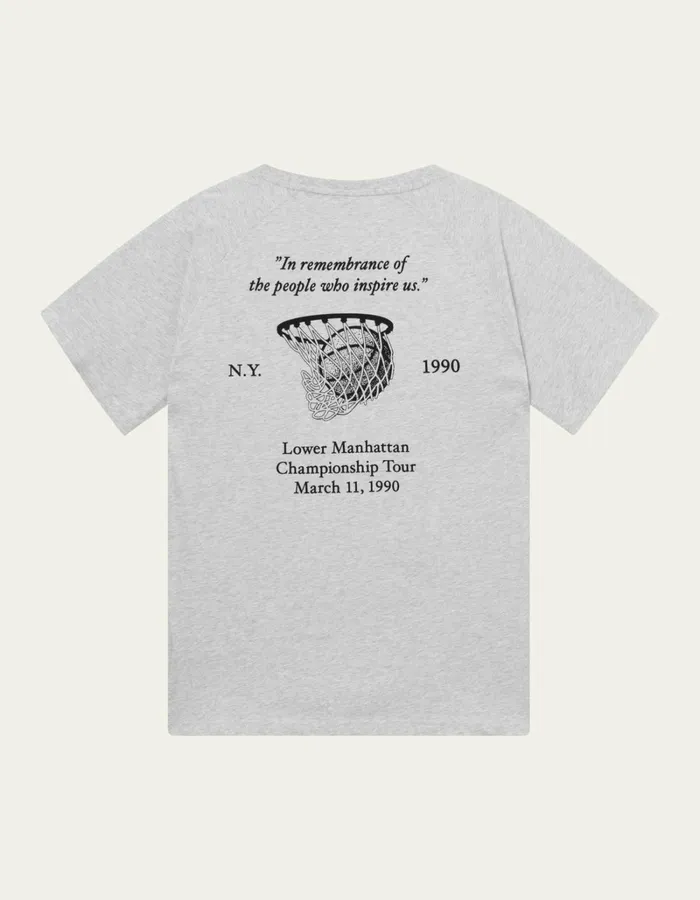 Men Les Deux Tshirts Tournament TShirt 8211 Snow MelangeBlack