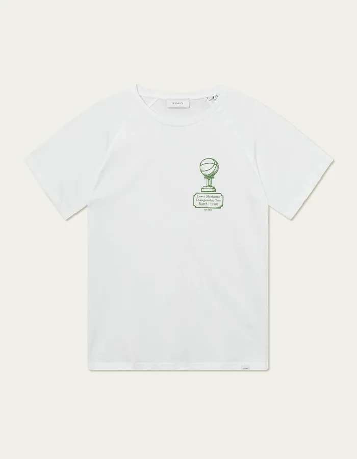 Men Les Deux Tshirts Tournament TShirt 8211 WhiteVintage Green