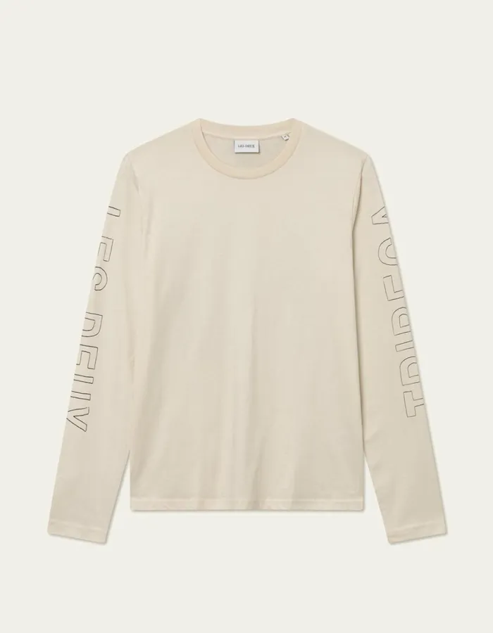 Men Les Deux Tshirts Tribeca LS TShirt 8211 Ivory