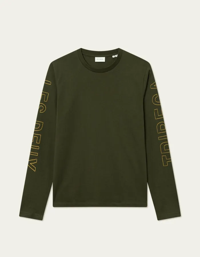 Men Les Deux Tshirts Tribeca LS TShirt 8211 Rosin