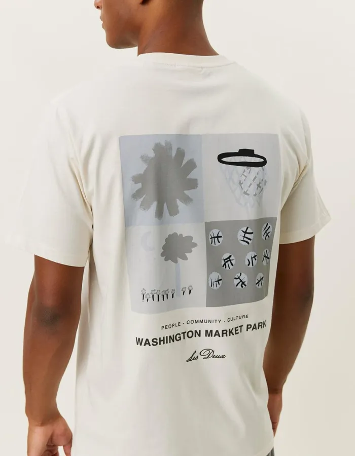 Men Les Deux Tshirts Tribeca TShirt 8211 Ivory