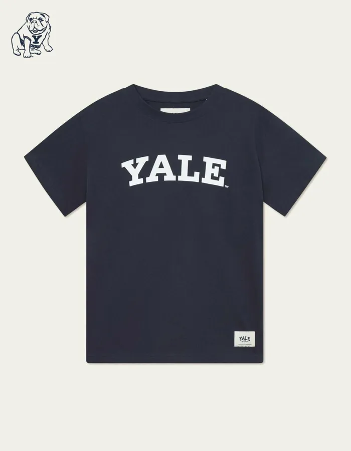 Men Les Deux Tshirts Yale Logo TShirt 8211 Dark Navy