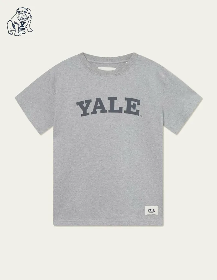 Men Les Deux Tshirts Yale Logo TShirt 8211 Light Grey Melange