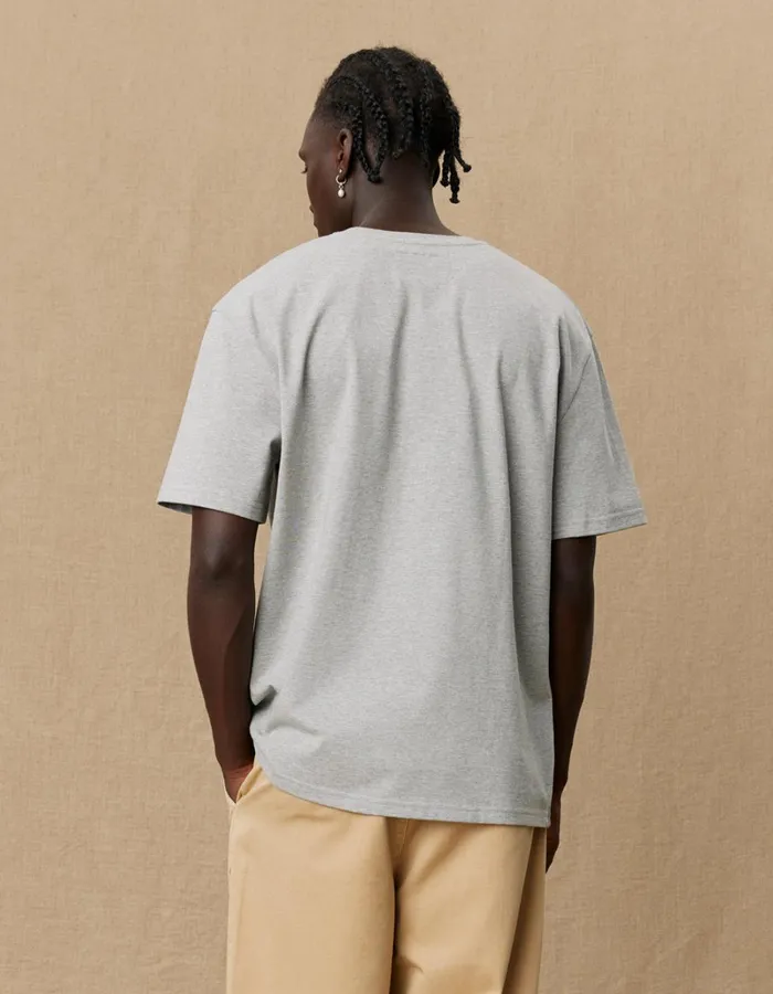 Men Les Deux Tshirts Yale Logo TShirt 8211 Light Grey Melange
