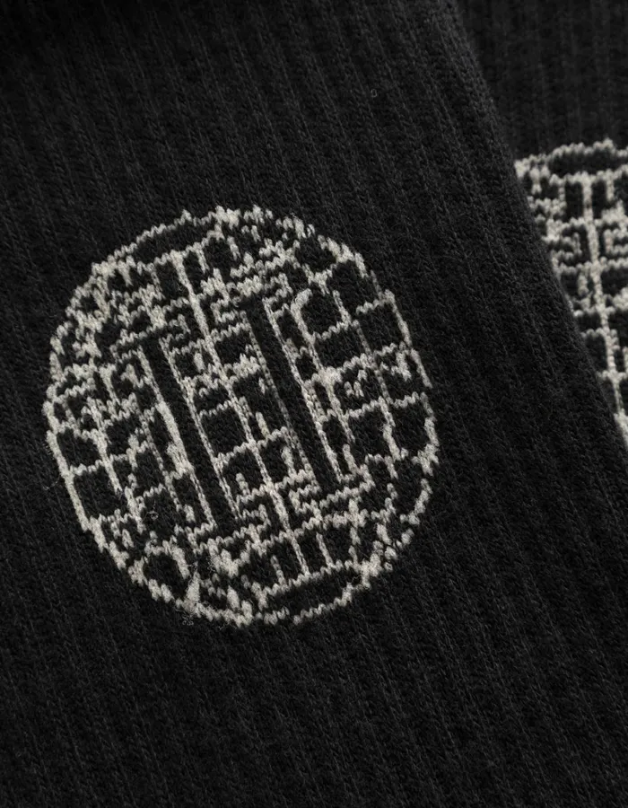 Men Les Deux Underwear Globe Rib 2Pack Socks 8211 BlackLight Desert Sand