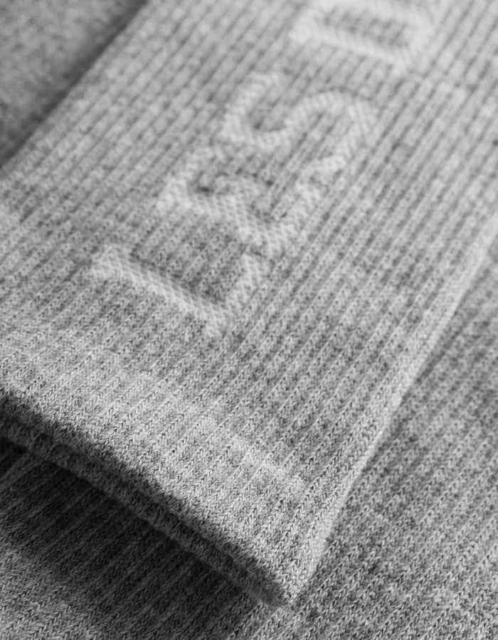 Men Les Deux Underwear Les Deux Vertigo 2Pack Rib Socks 8211 Light Grey MelangeWhite