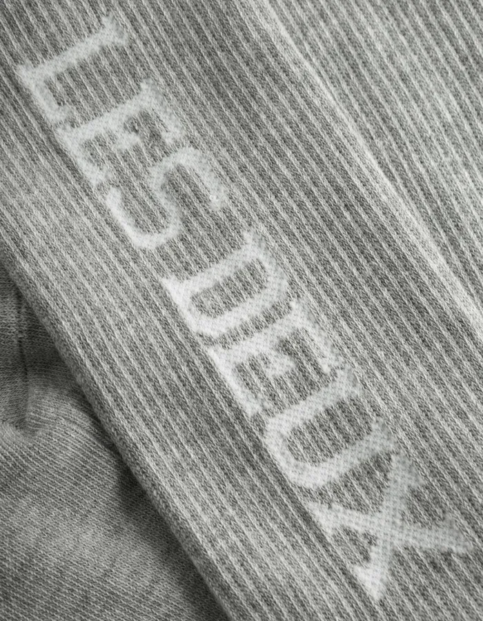 Men Les Deux Underwear Les Deux Vertigo 2Pack Rib Socks 8211 Light Grey MelangeWhite