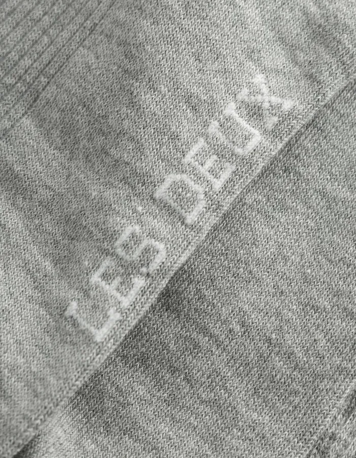 Men Les Deux Underwear Les Deux Vertigo 2Pack Rib Socks 8211 Light Grey MelangeWhite