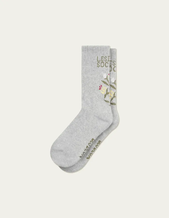 Men Les Deux Underwear Society Socks 8211 2Pack 8211 Grey Melange