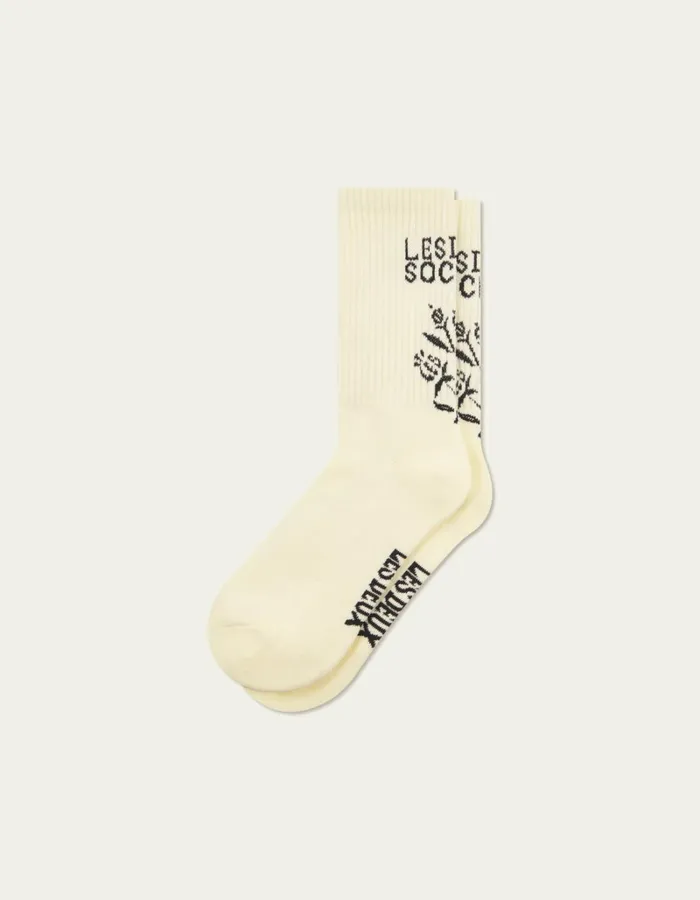 Men Les Deux Underwear Society Socks 8211 2Pack 8211 Ivory