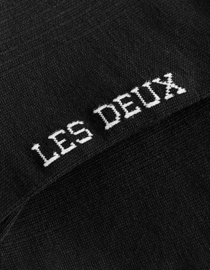 Men Les Deux Underwear Wilfred Socks 8211 2Pack 8211 BlackWhite