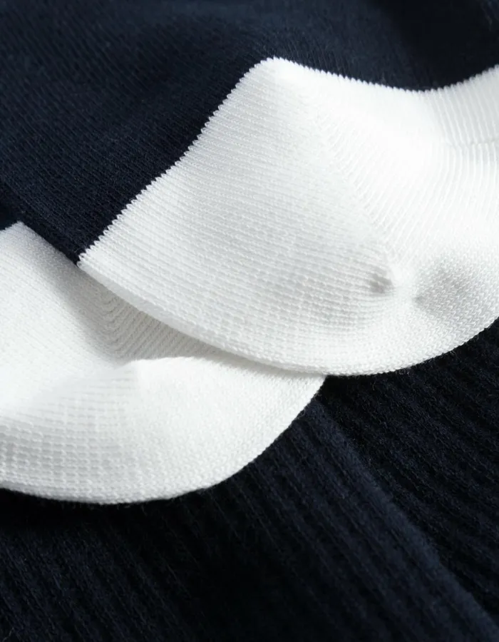 Men Les Deux Underwear William 2Pack Socks 8211 Dark NavyOff White