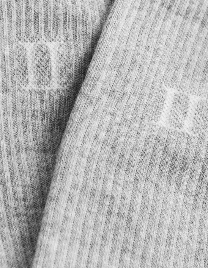 Men Les Deux Underwear William 2Pack Socks 8211 Light Grey MelangeWhite