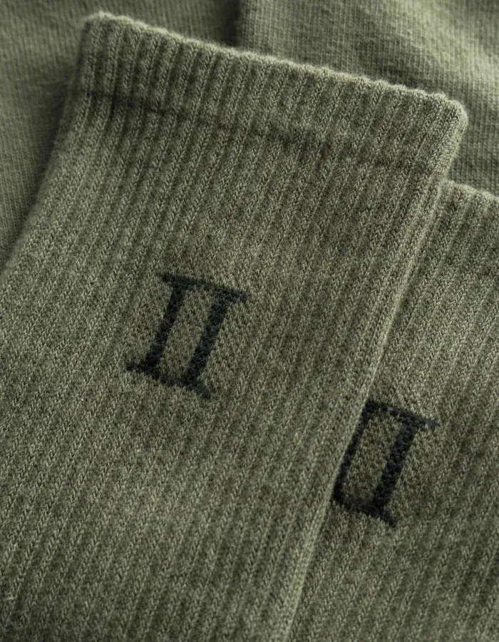 Men Les Deux Underwear William 2Pack Socks 8211 Olive NightBlack