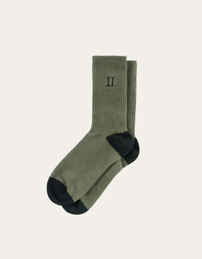 Men Les Deux Underwear William 2Pack Socks 8211 Olive NightBlack